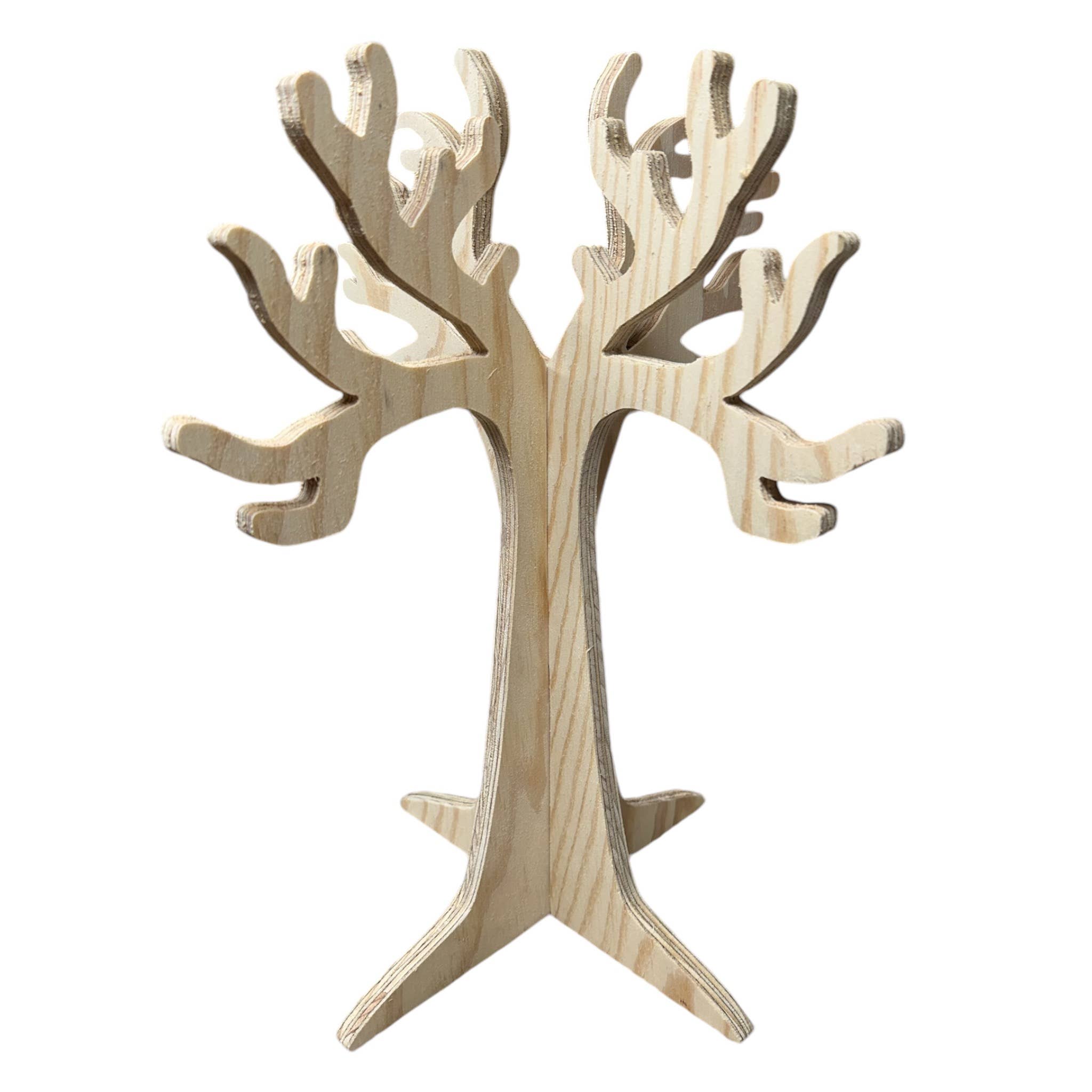 Plywood Tree Jewellery Display