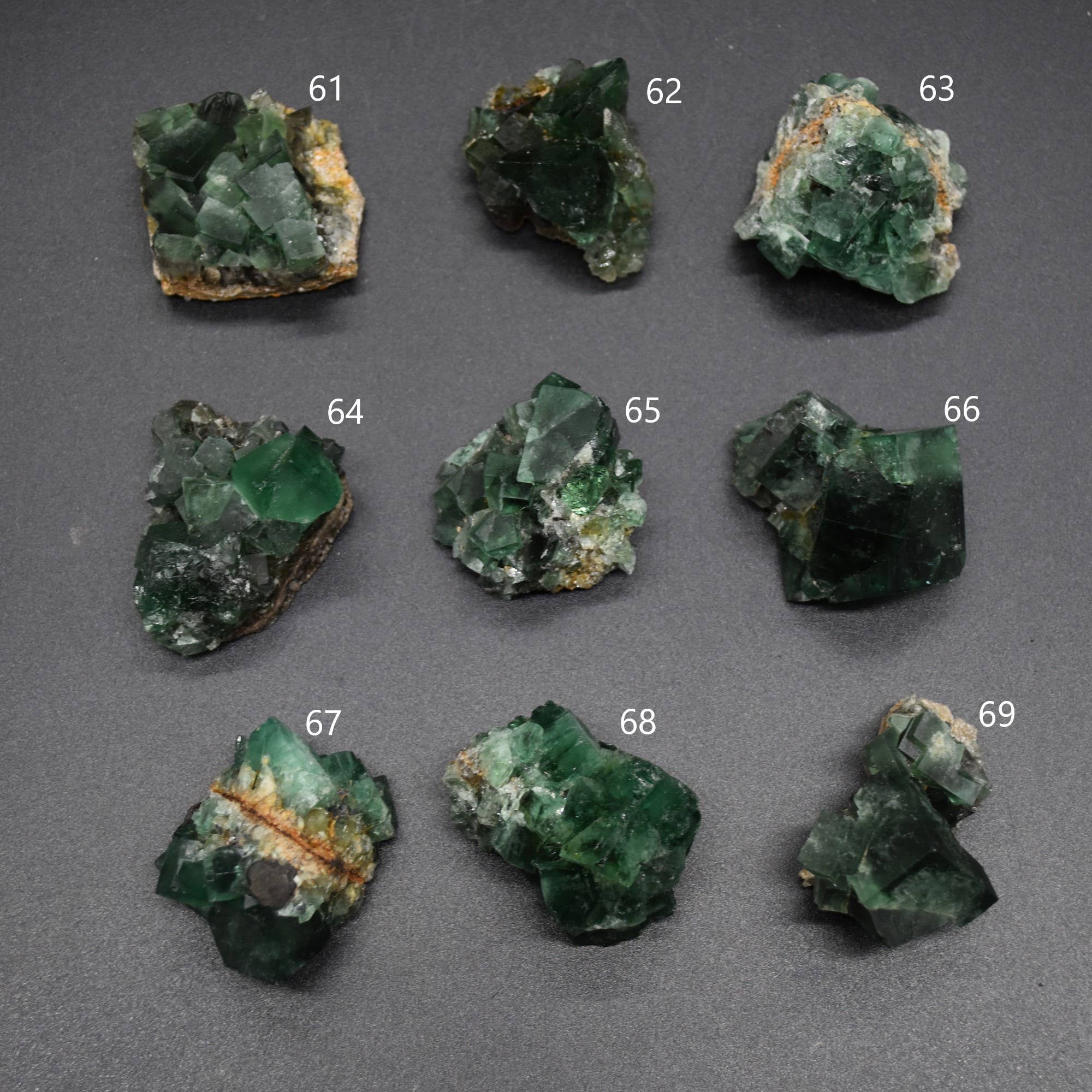 Diana Maria Fluorite Raw Crystal Nuggets - 9 Sizes