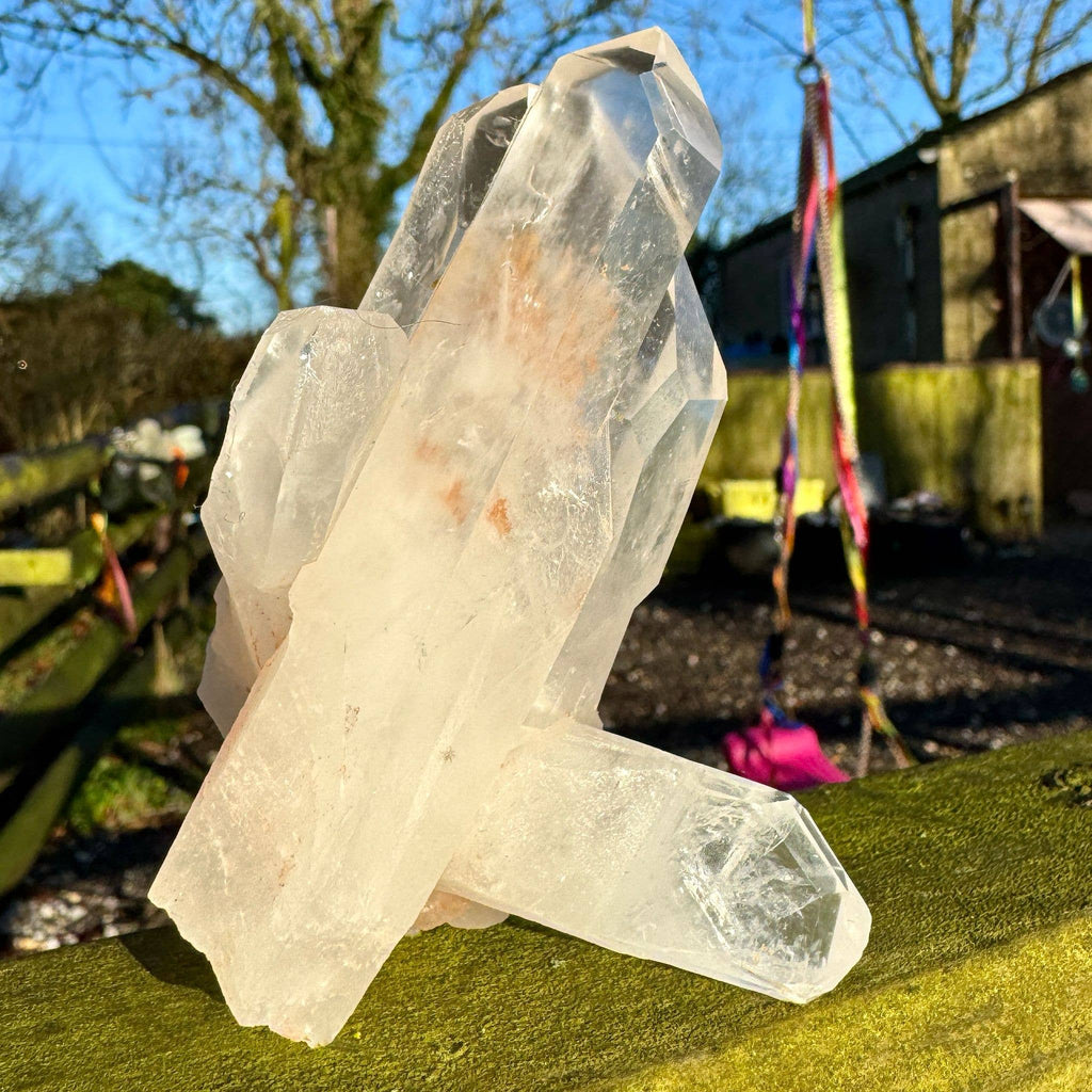 Quartz cluster 10cm called Reagan Clear Quartz point healer