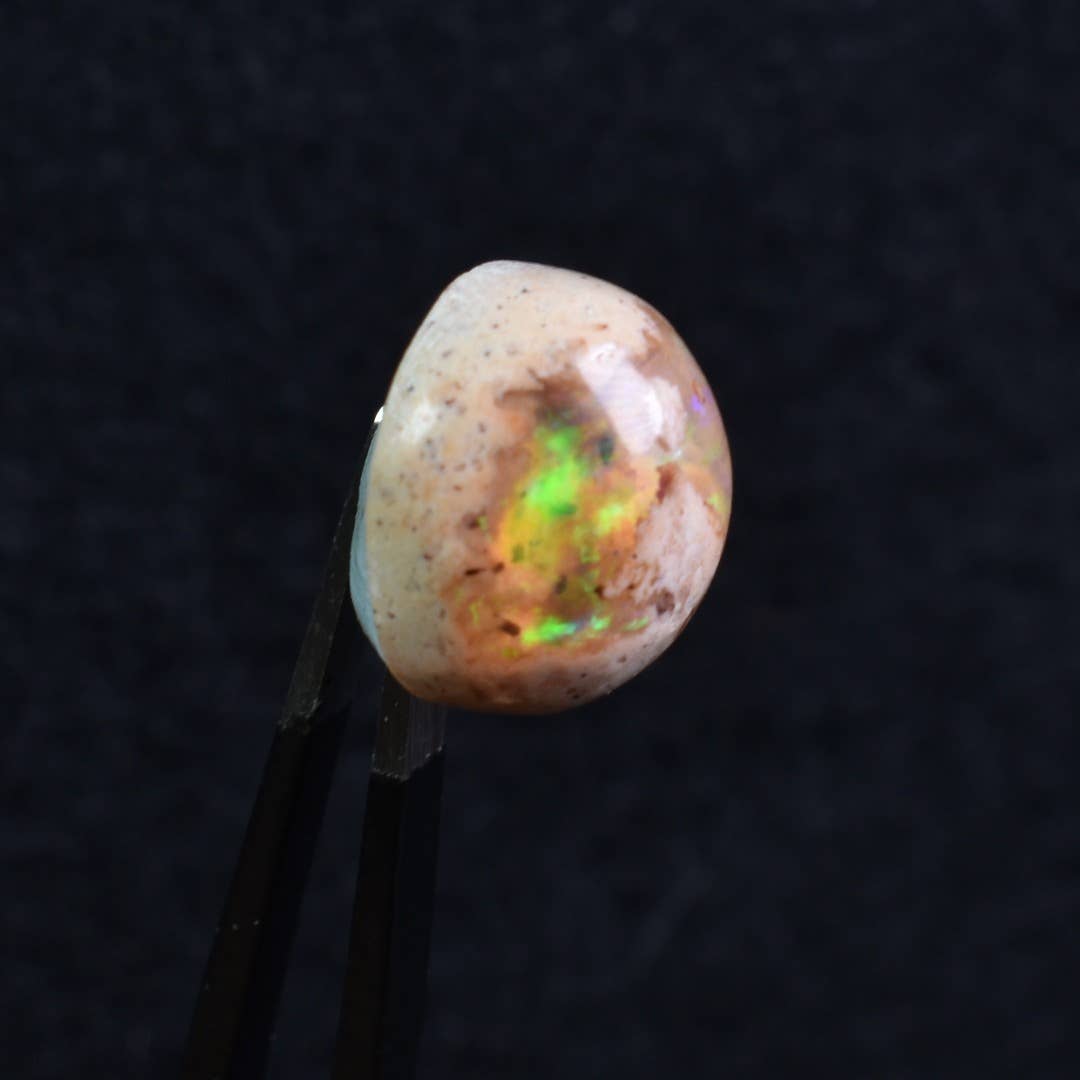 Mexican Cantera Galaxy Opal, Matrix Cabochon Stone 6.9ct #26