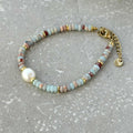 Tarnish Resistant Sea Spray Beaded Bracelet