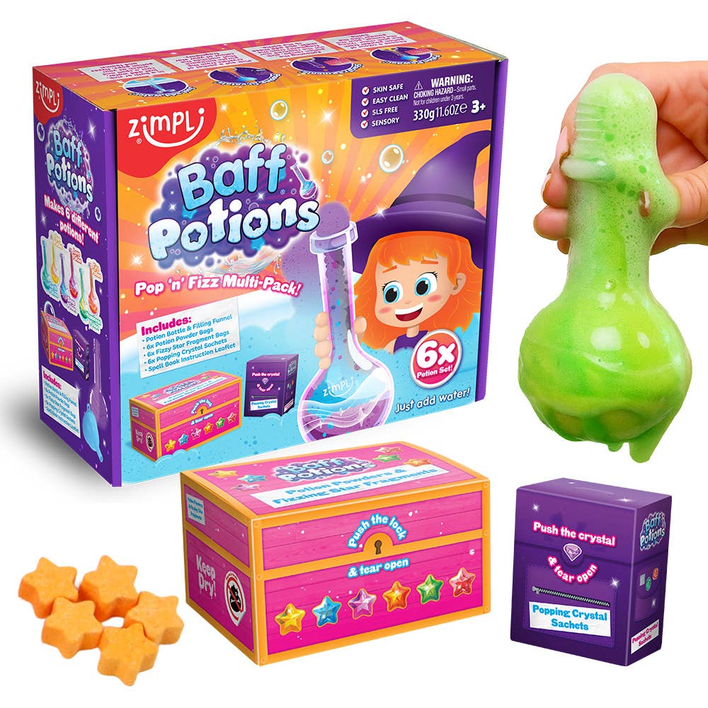 Zimpli Baff Potions - Pop'n'Fizz Multipack - 21 Mystical Mix