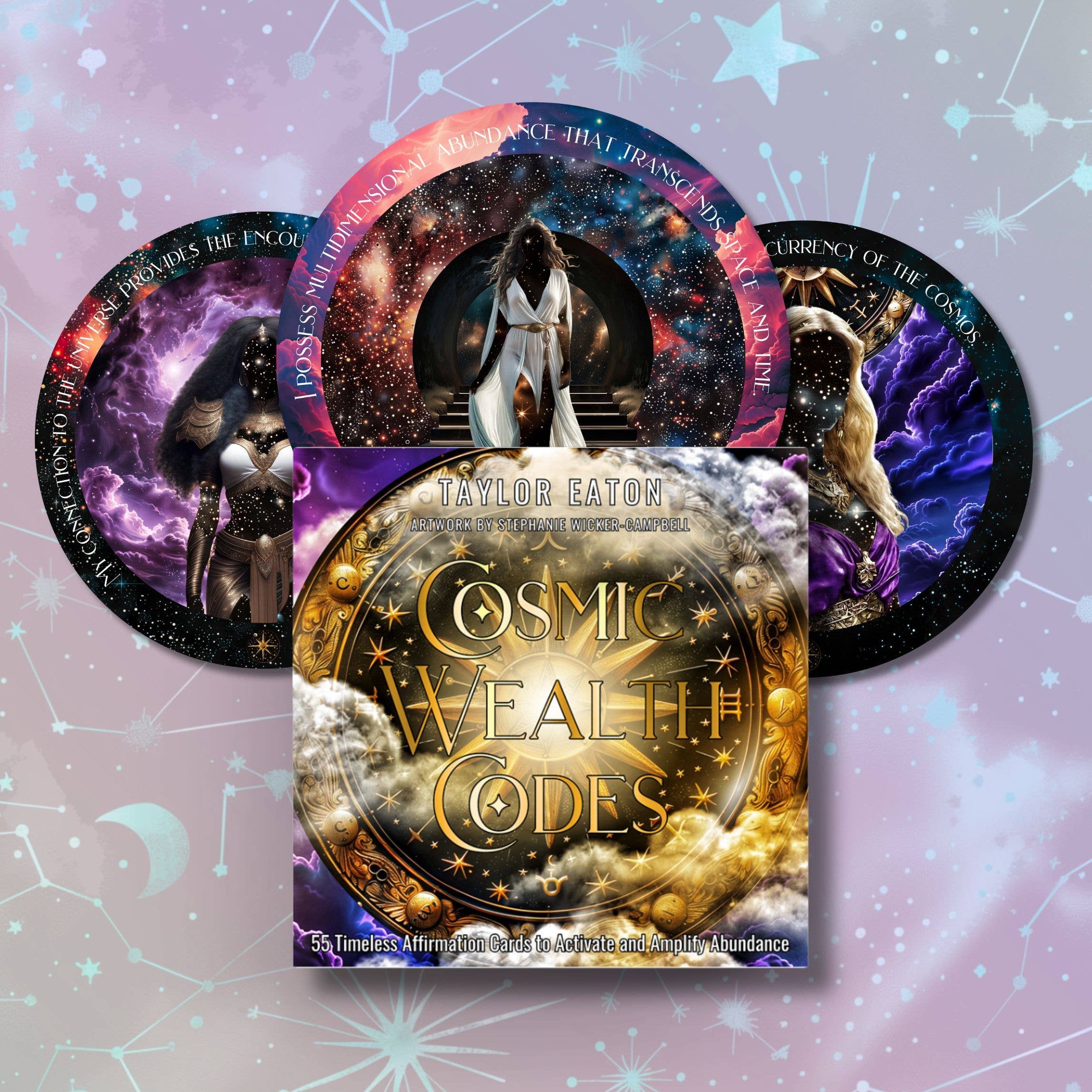 Cosmic Wealth Codes Affirmation Deck