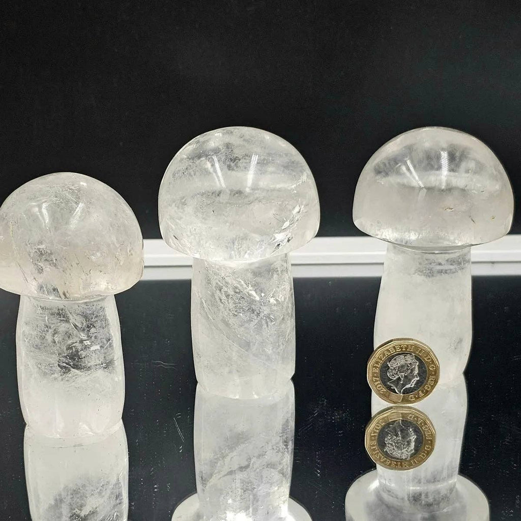Large Clear Quartz Crystal Mushrooms 200-300g