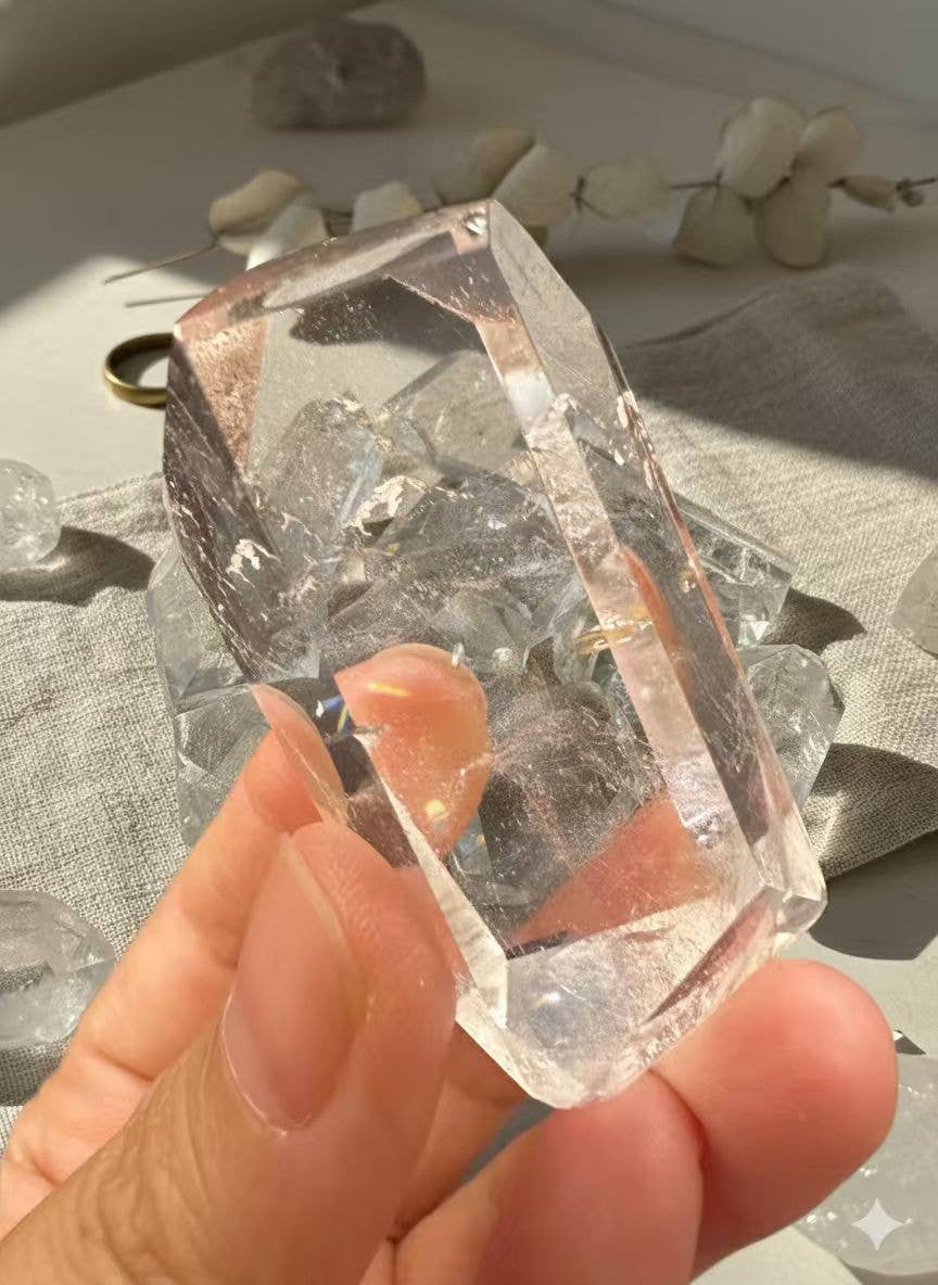 Natural Clear Quartz Freeform - High Vibration Crystal for Clarity