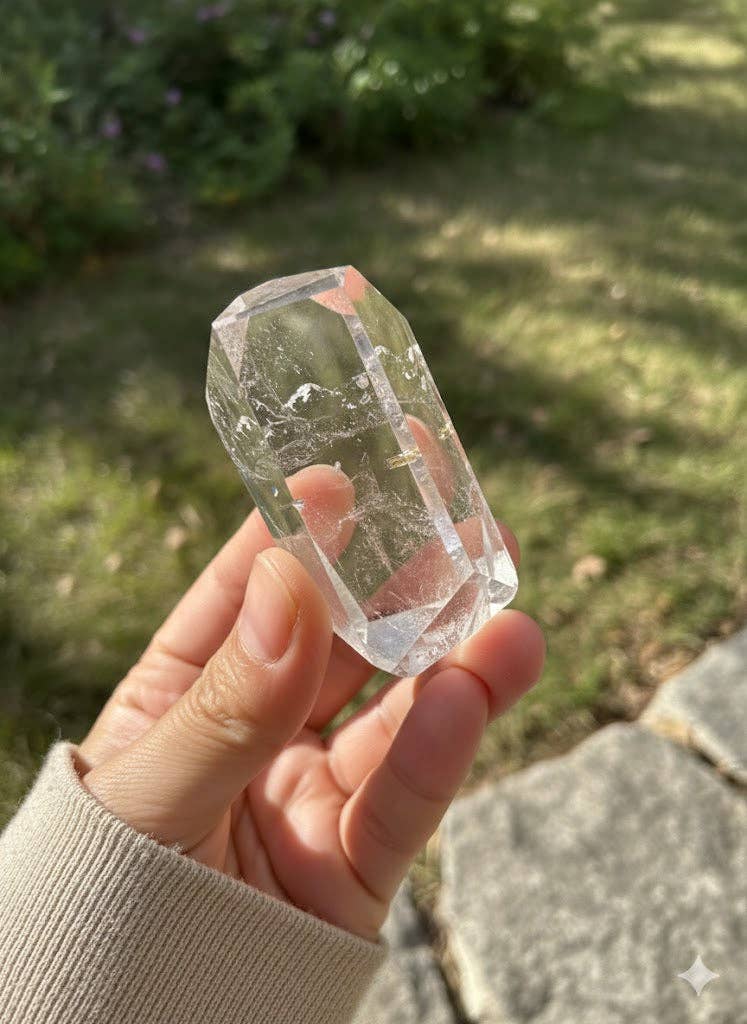 Natural Clear Quartz Freeform - High Vibration Crystal for Clarity