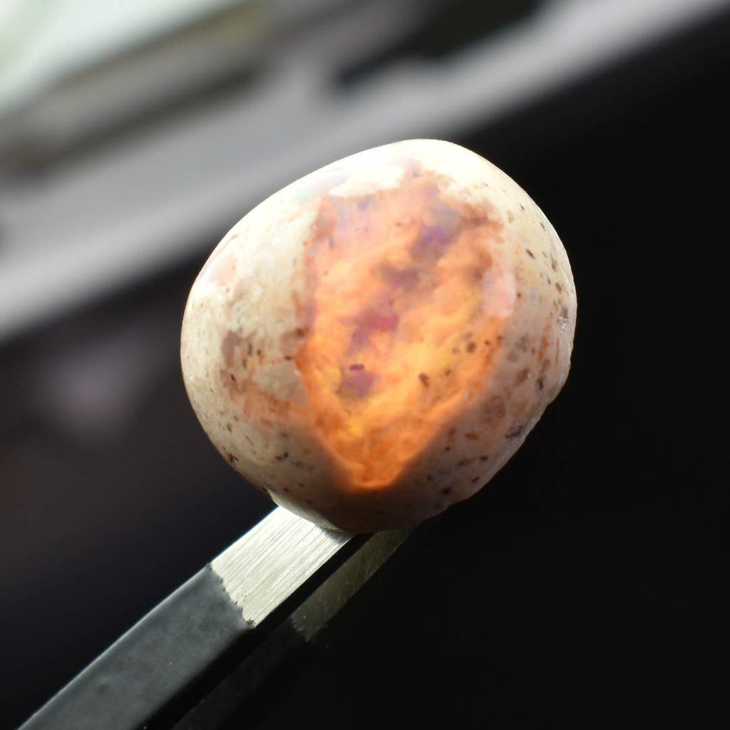 Mexican Cantera Galaxy Opal, Matrix Cabochon Stone 6.9ct #26