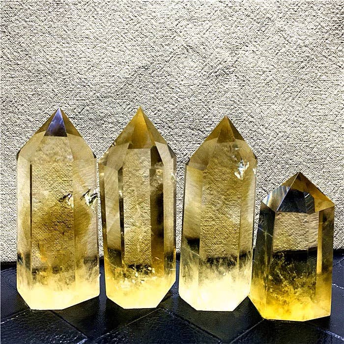 Rare AAAA Grade Natural Brazilian Citrine Tower | Manifestation & Wealth Stone