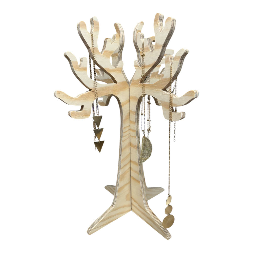 Plywood Tree Jewellery Display