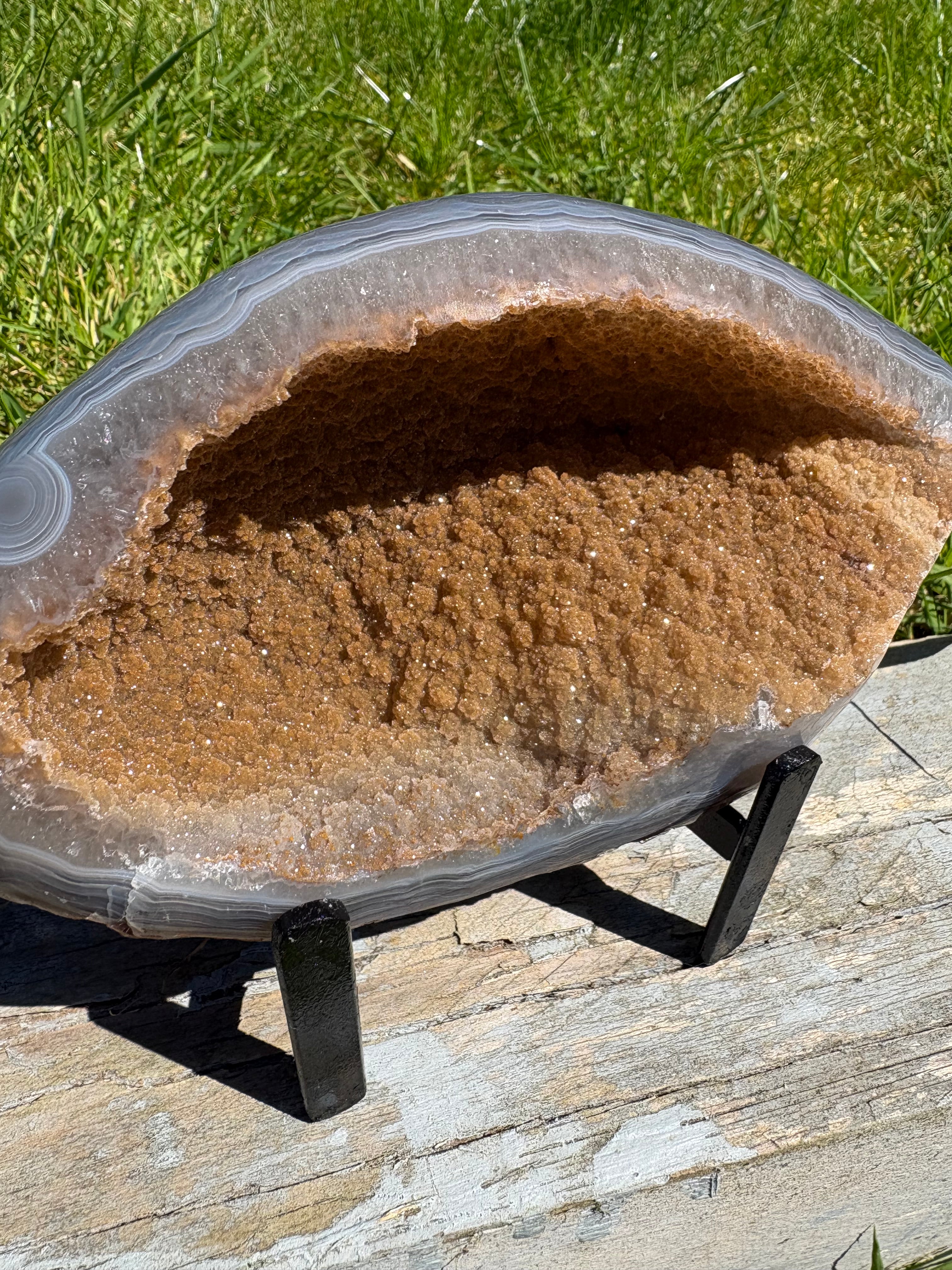 Agate Oval Sugar Druzy