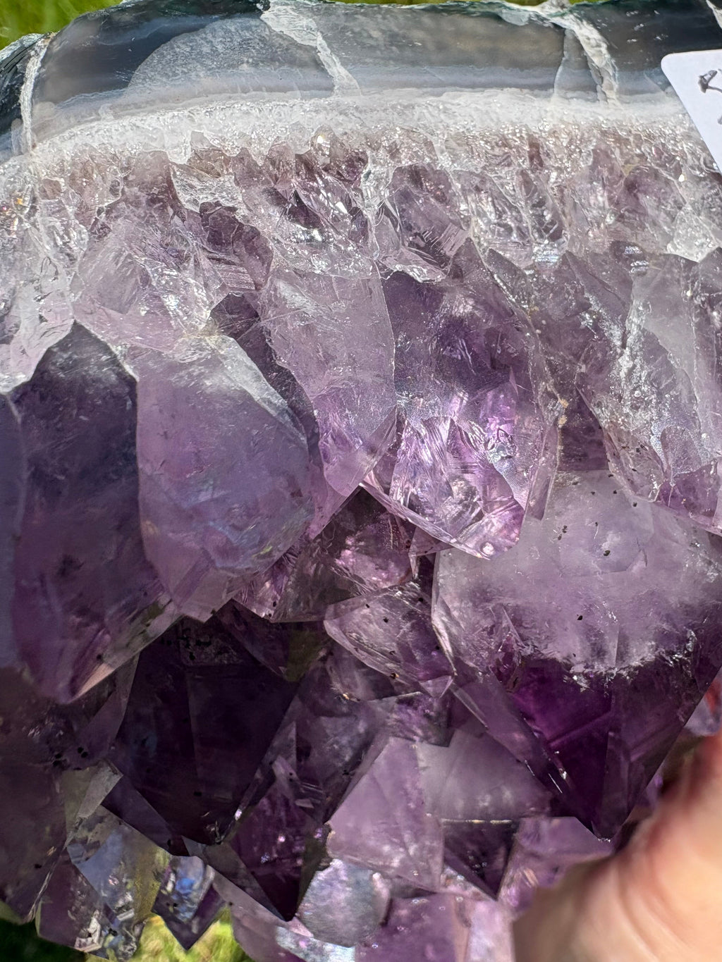 Large Amethyst Chunky Freeform on Custom Stand