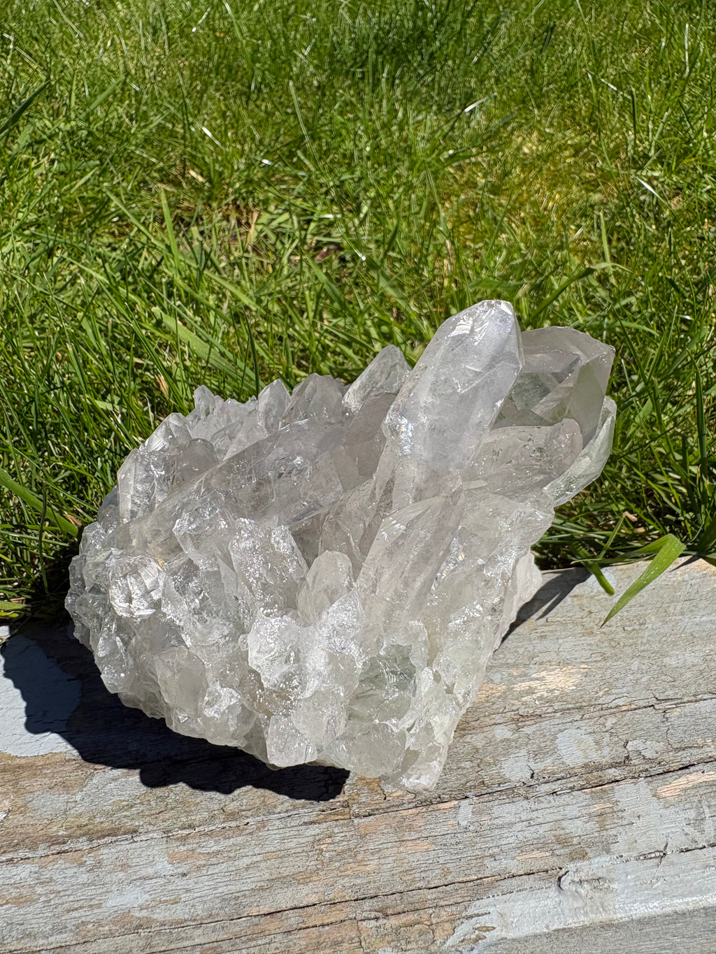 Stunning Clear Quartz Chunky Freeform with Phantom/Garden