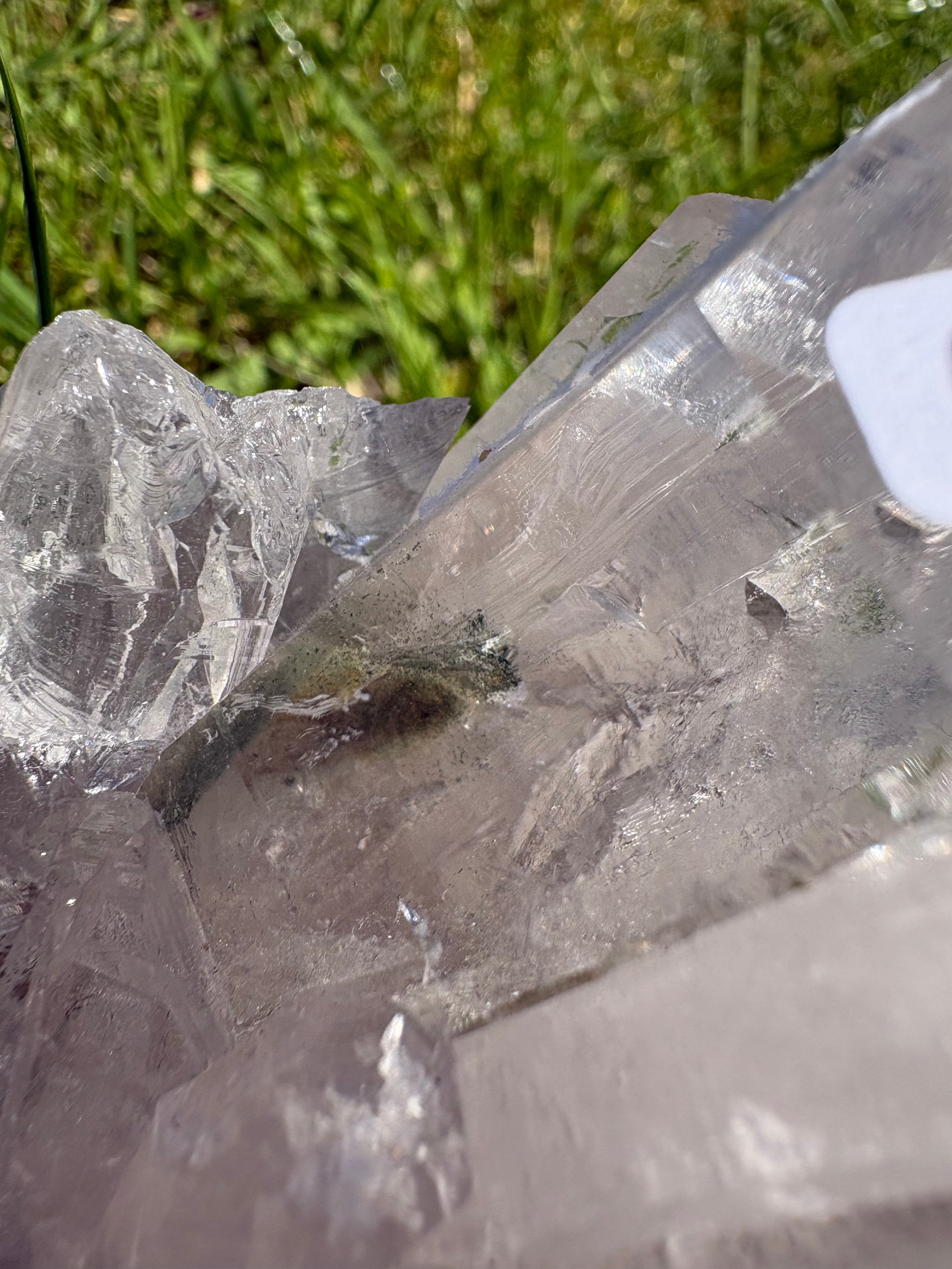 Stunning Clear Quartz Chunky Freeform with Phantom/Garden