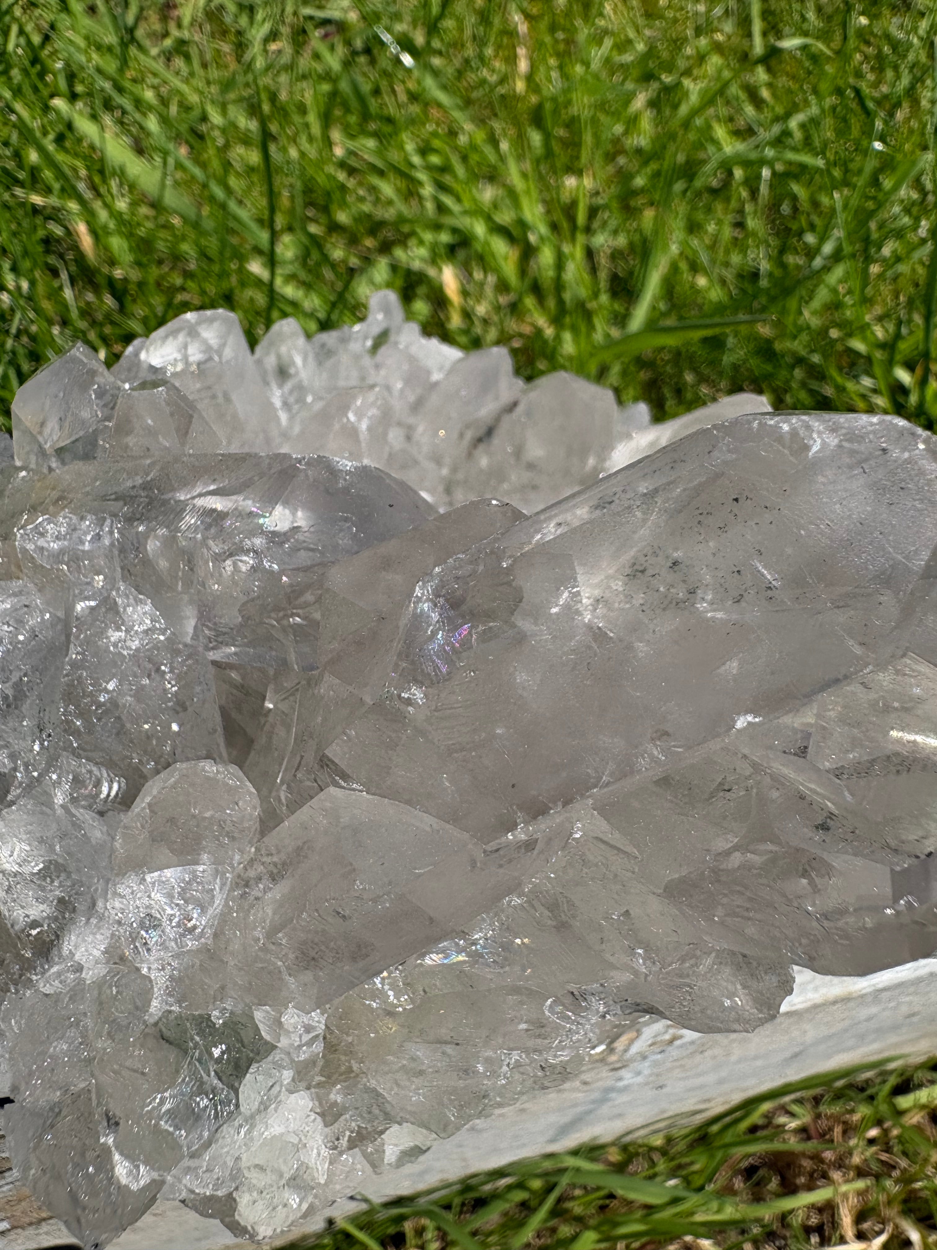 Stunning Clear Quartz Chunky Freeform with Phantom/Garden