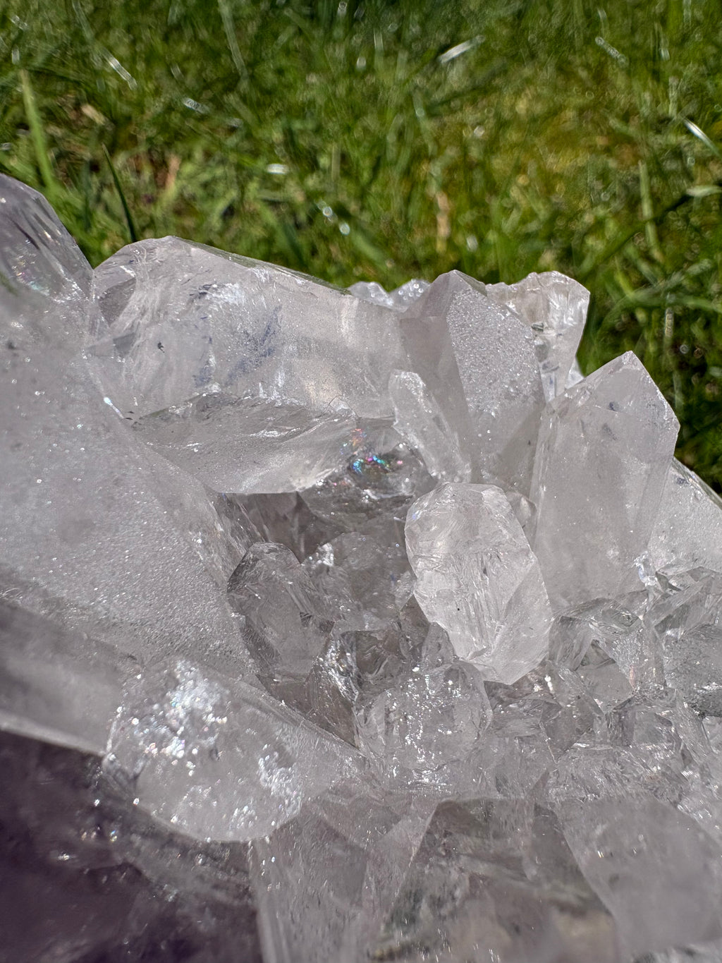 Stunning Clear Quartz Chunky Freeform with Phantom/Garden