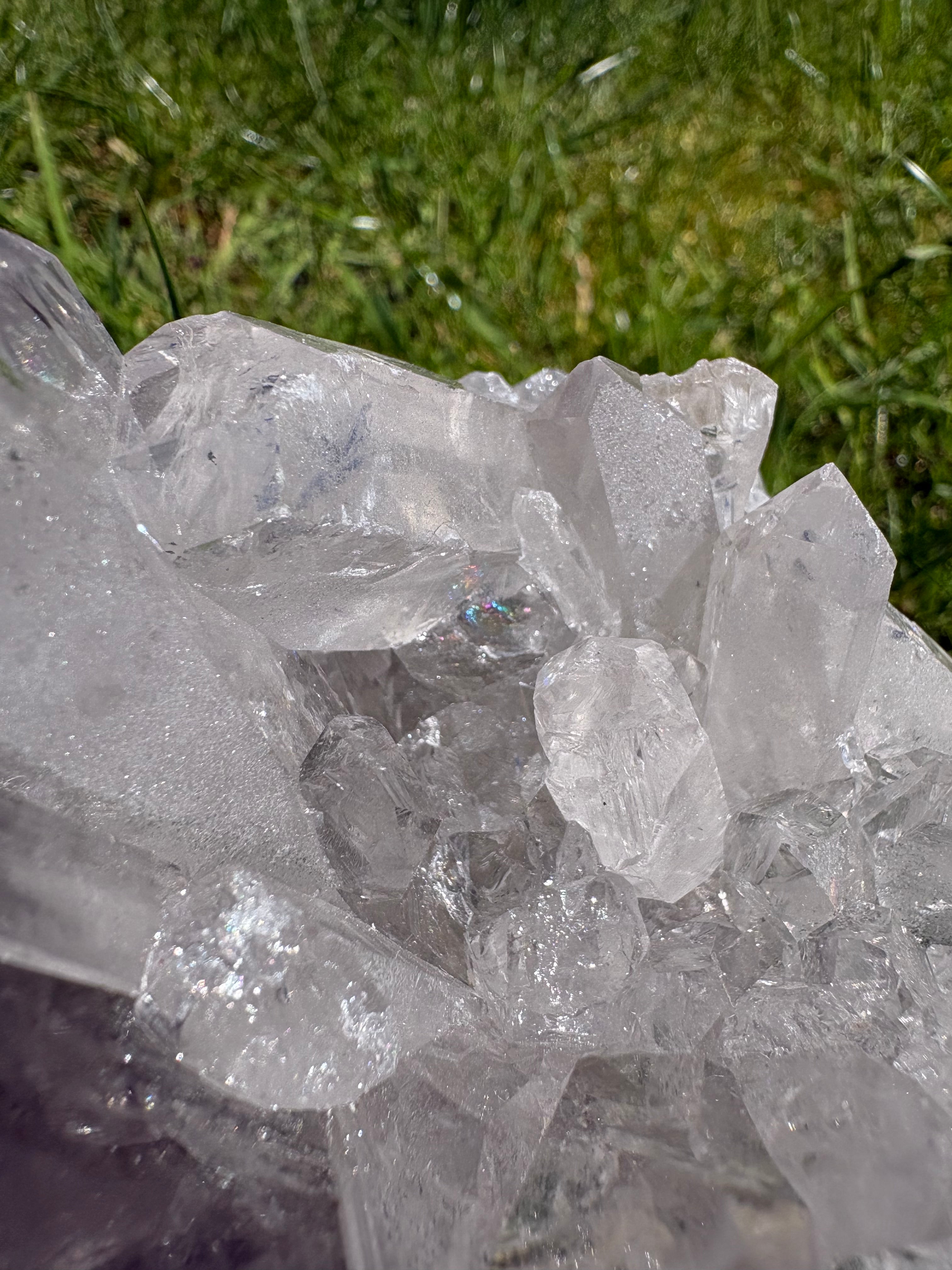Stunning Clear Quartz Chunky Freeform with Phantom/Garden