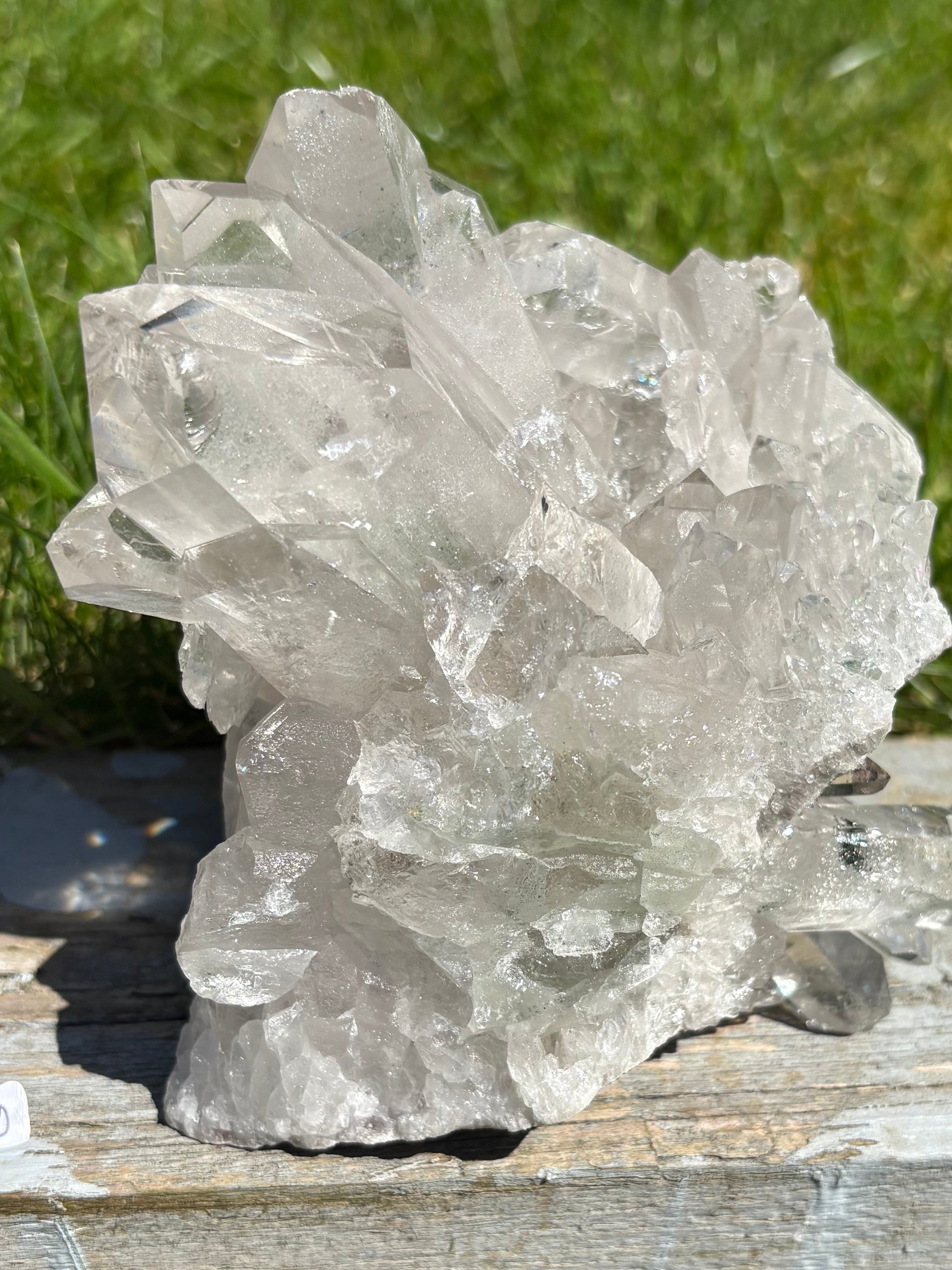 Stunning Clear Quartz Chunky Freeform with Phantom/Garden