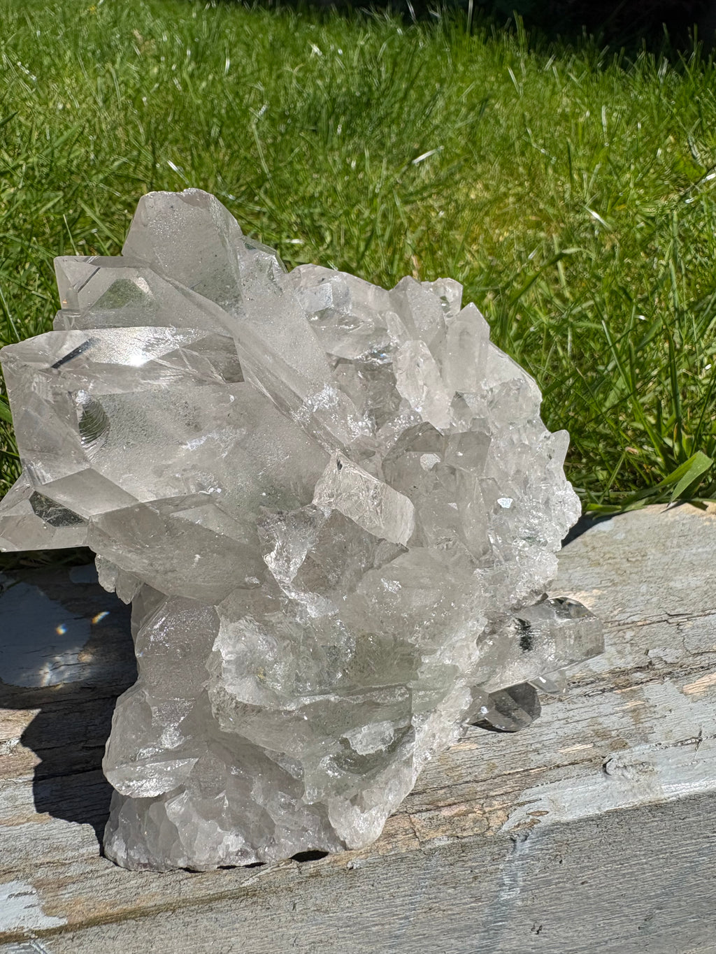 Stunning Clear Quartz Chunky Freeform with Phantom/Garden
