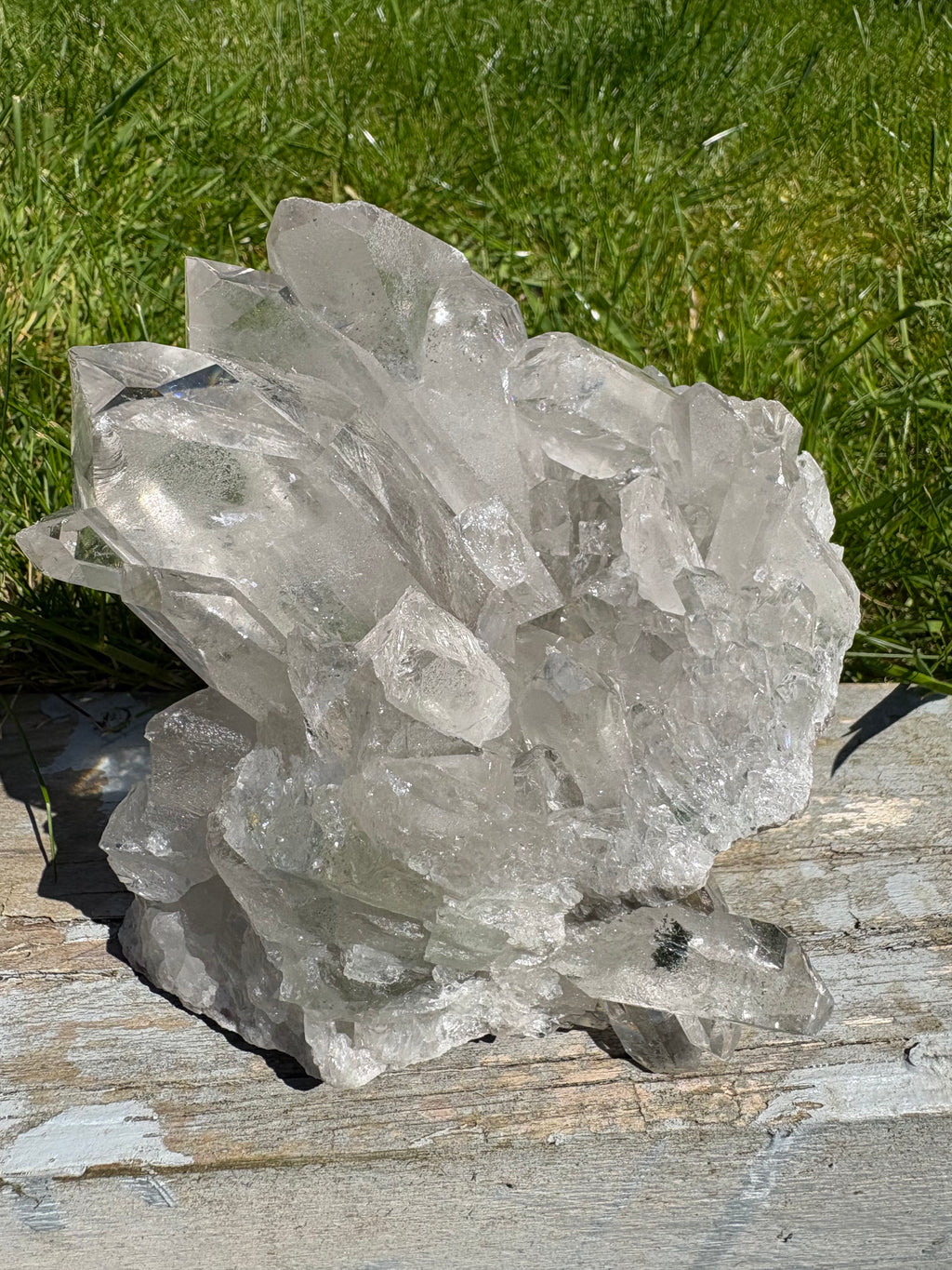 Stunning Clear Quartz Chunky Freeform with Phantom/Garden