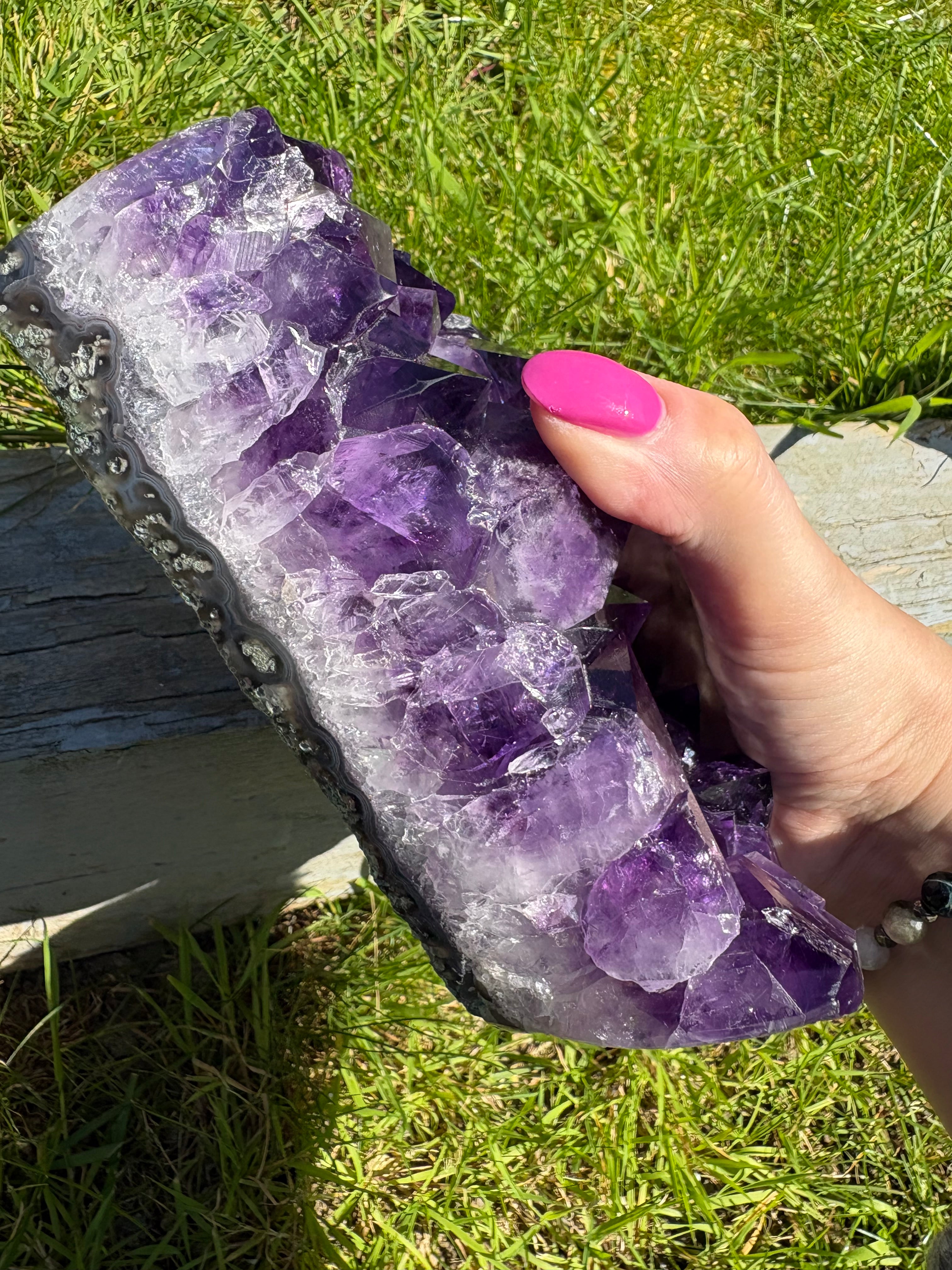 Deepest Purple Large AAA Grade Brazilian Amethyst Freeform