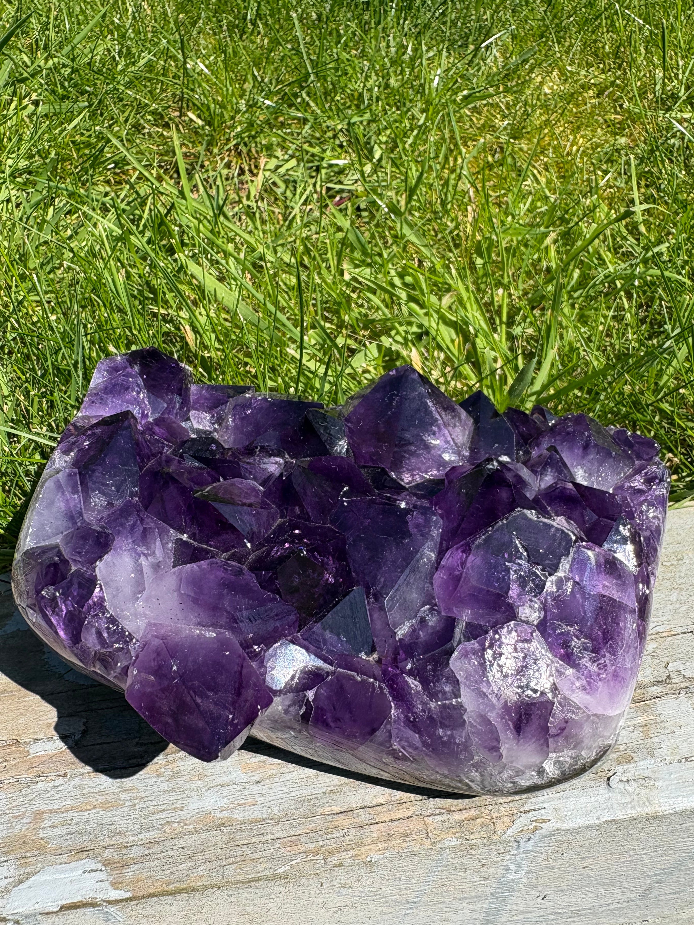 Deepest Purple Large AAA Grade Brazilian Amethyst Freeform