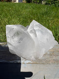Large Chunky Clear Quartz Double Cluster