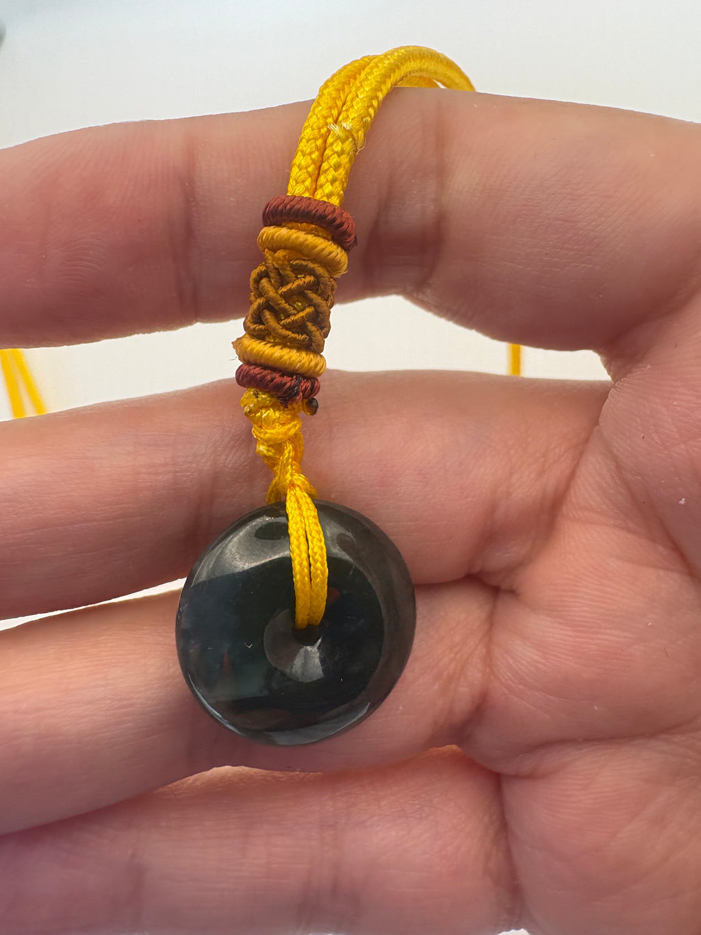 Jade donut necklaces