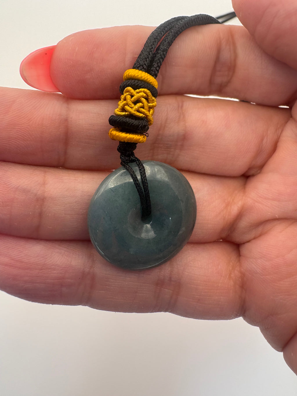 Jade donut necklaces