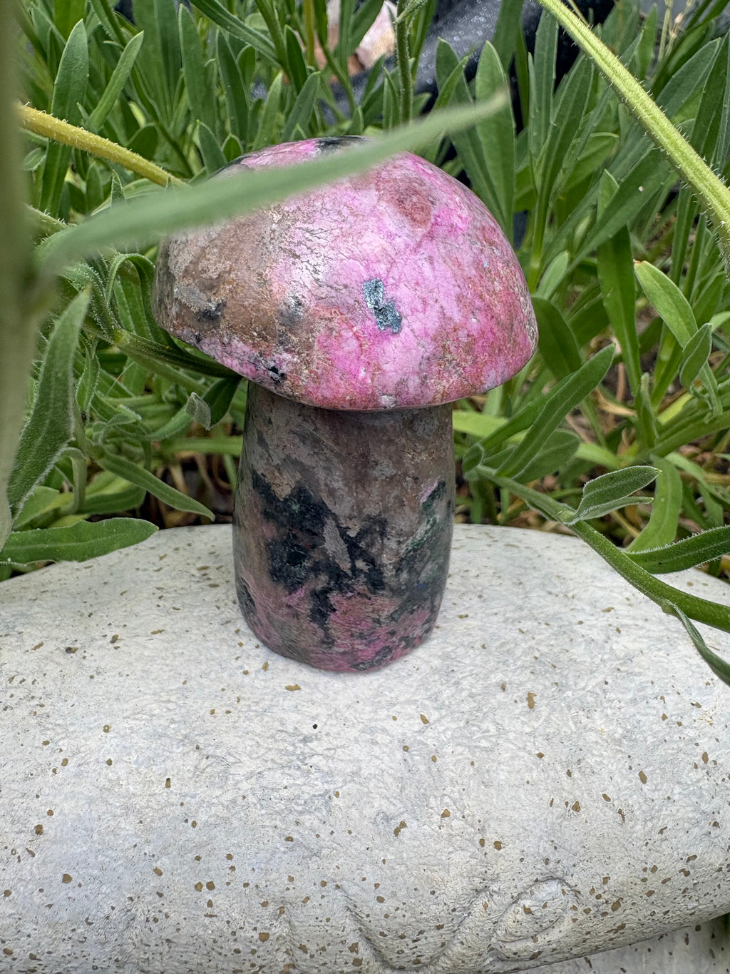 Mexican cobalto calcite mushrooms