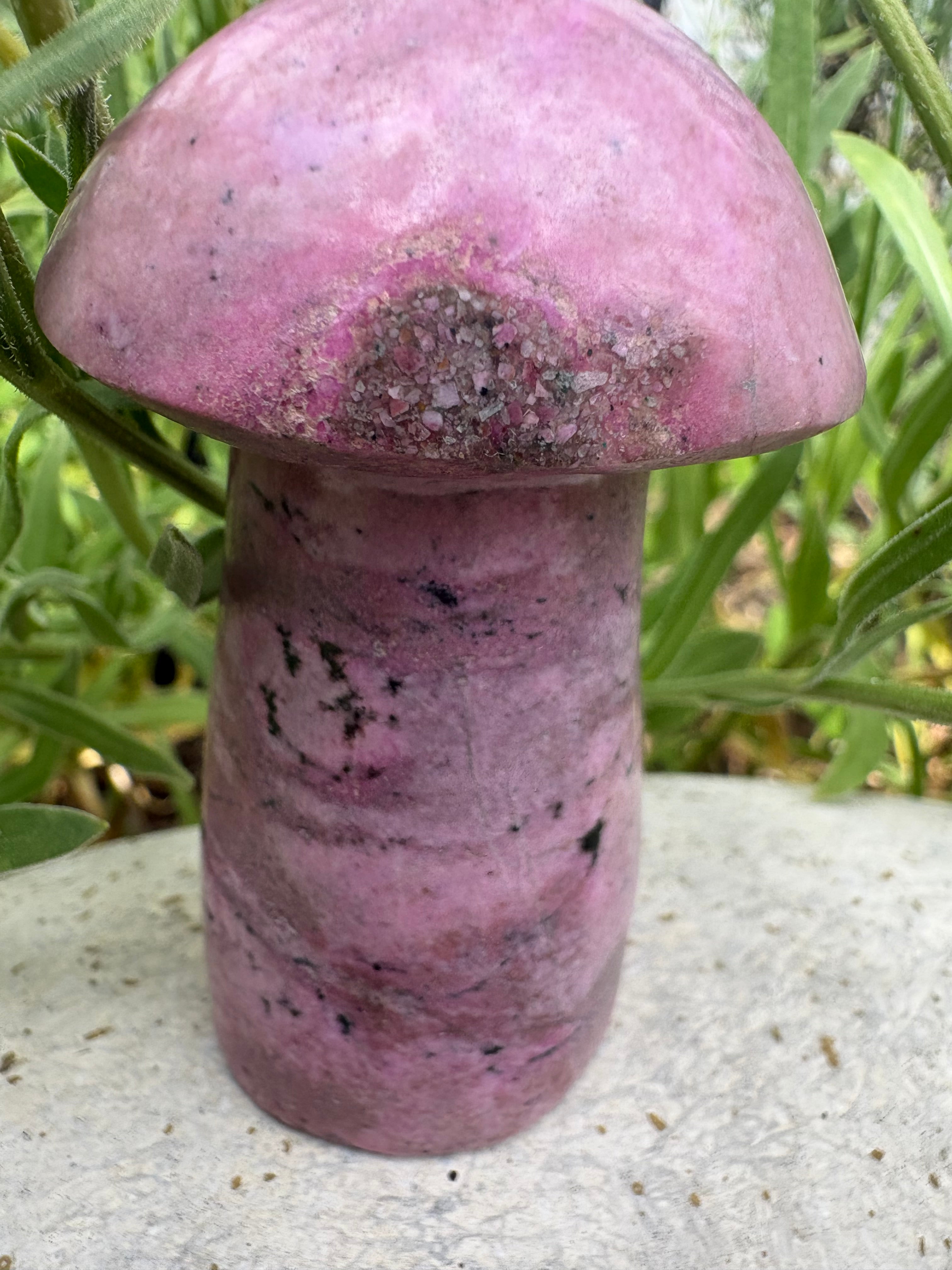 Mexican cobalto calcite mushrooms
