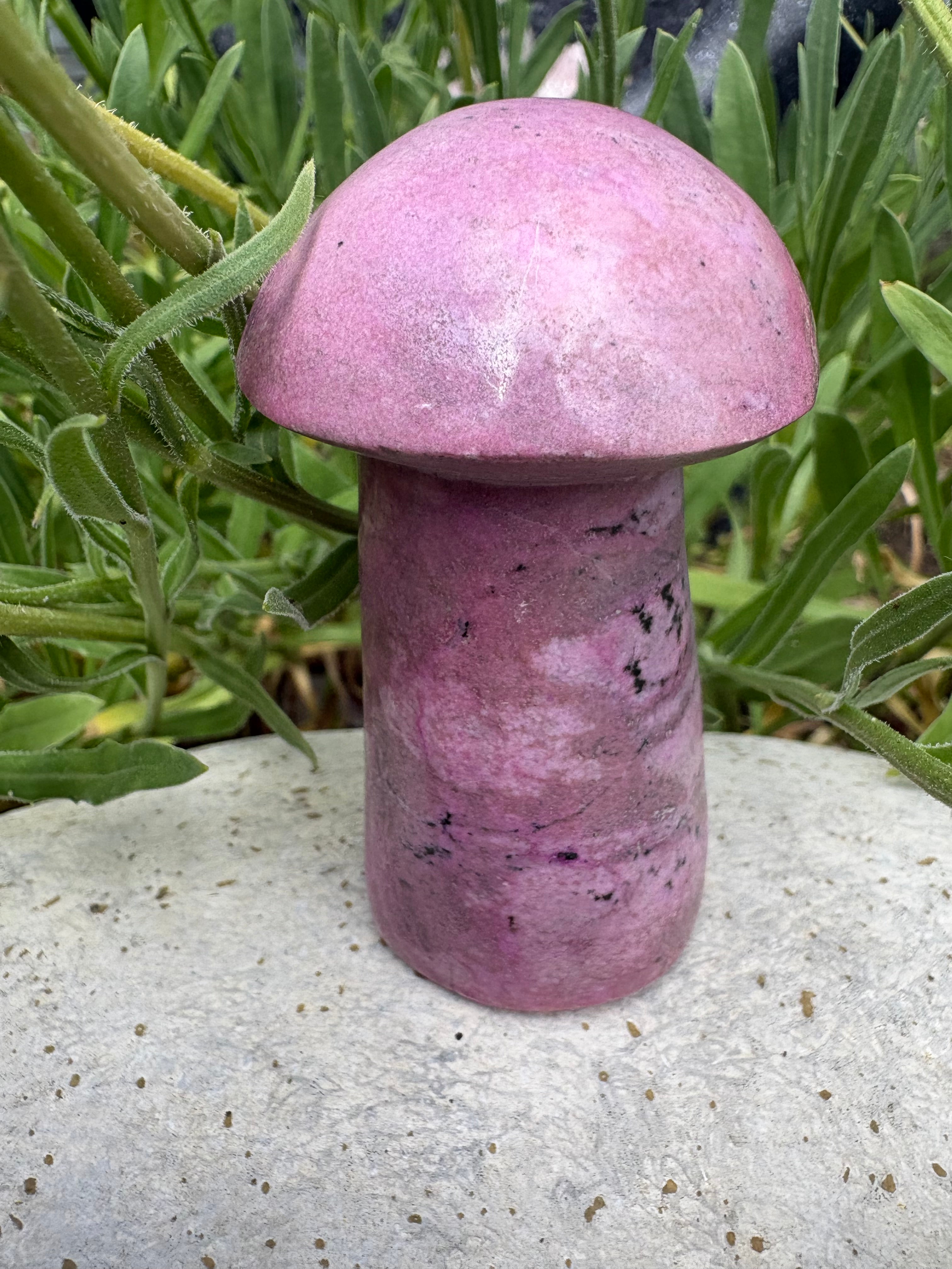 Mexican cobalto calcite mushrooms