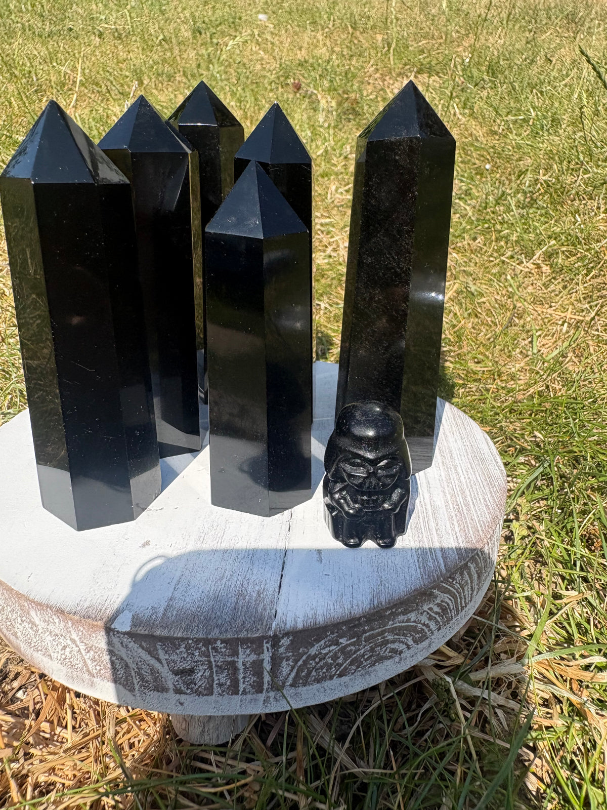 Obsidian mini towers and mini Darth Vader