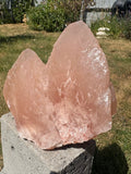 Pink swallowtail calcite “Guan Yin” crystal