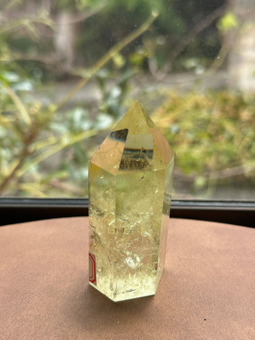 AAAA Premium Citrine Tower w Rainbow from Brazil - Vibration Citrine Point for Abundance - Brazilian Citrine Crystal #13