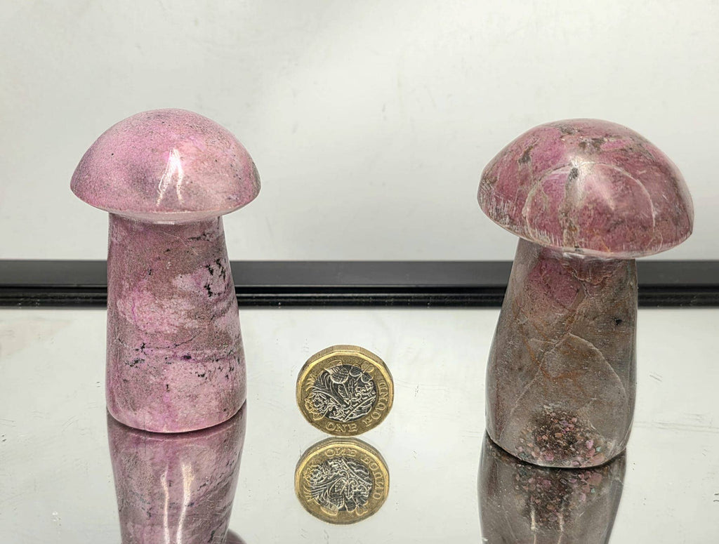 Large Pink Cobalt Calcite Crystal Mushroom