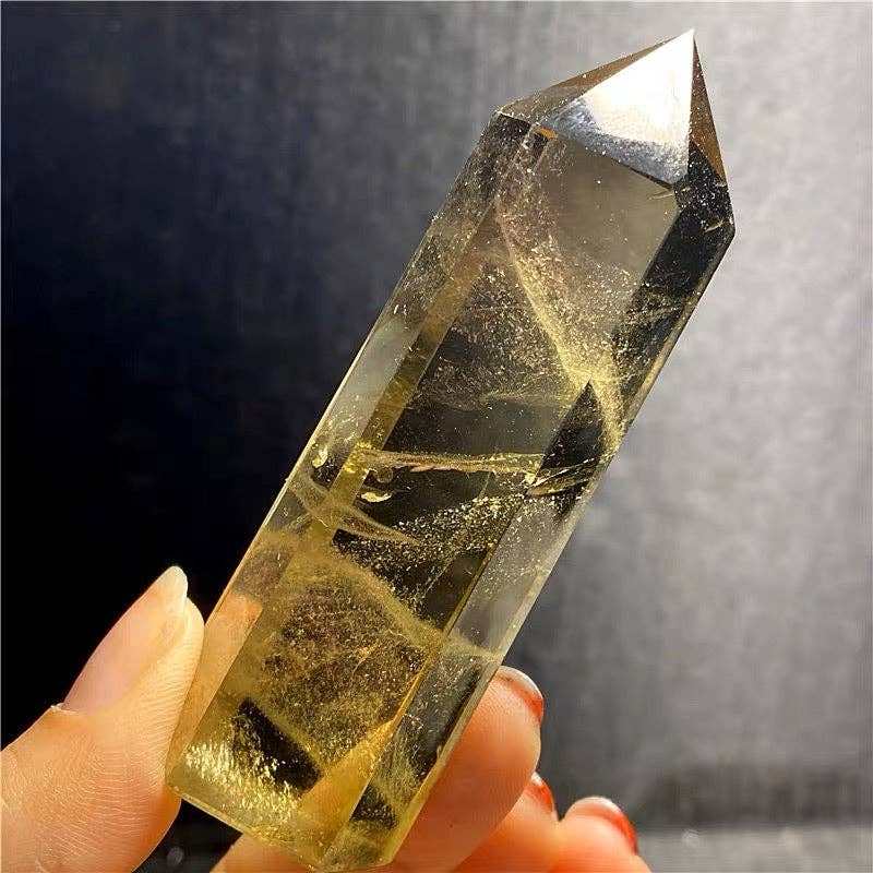 Rare AAAA Grade Natural Brazilian Citrine Tower | Manifestation & Wealth Stone
