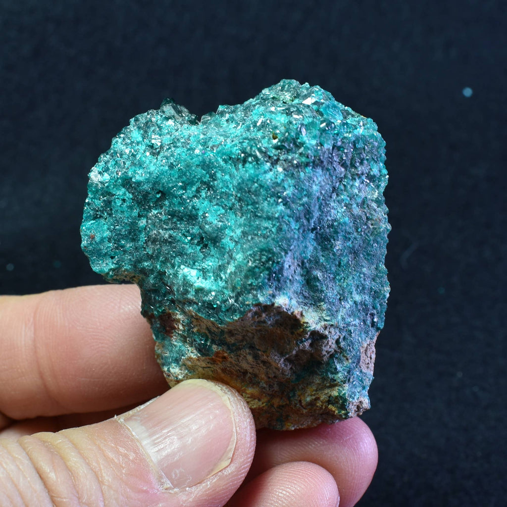 Raw Dioptase on Matrix Specimen - 51 Grams #02