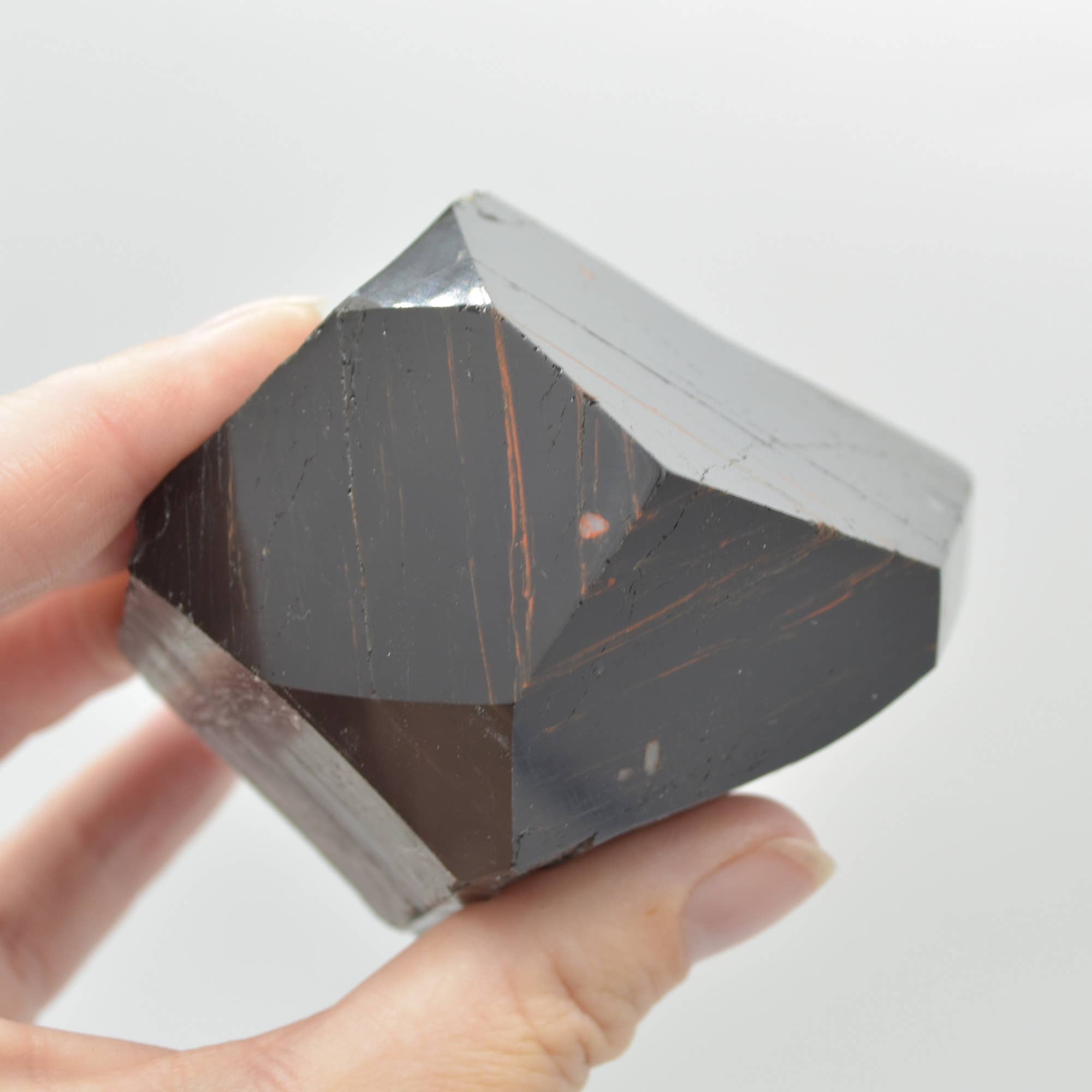 Polished Black Tourmaline Crystal Point - 322 g #23
