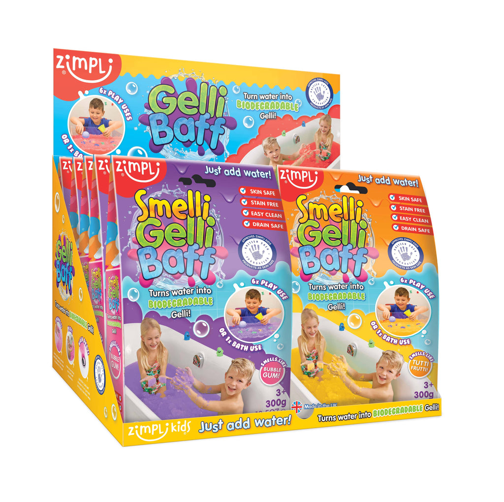 Zimpli Smelli Gelli Baff - UK Made Kids Sensory Bath Toy