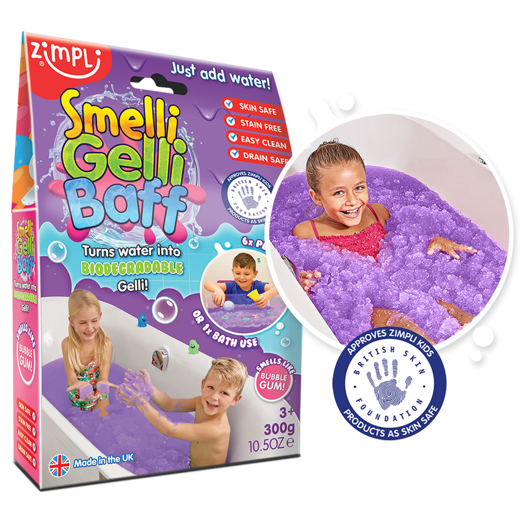 Zimpli Smelli Gelli Baff - UK Made Kids Sensory Bath Toy