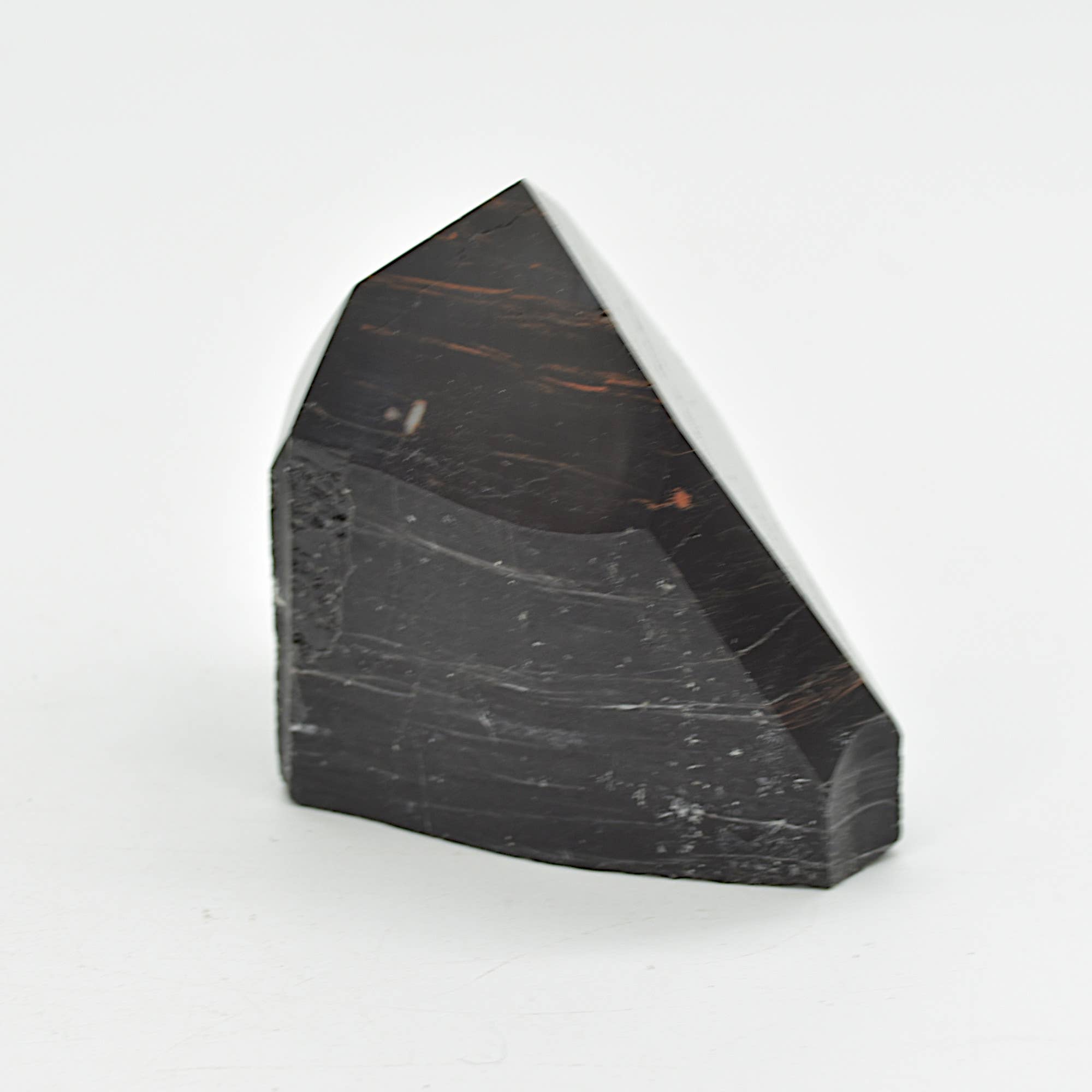 Polished Black Tourmaline Crystal Point - 322 g #23