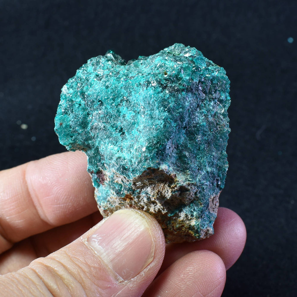 Raw Dioptase on Matrix Specimen - 51 Grams #02