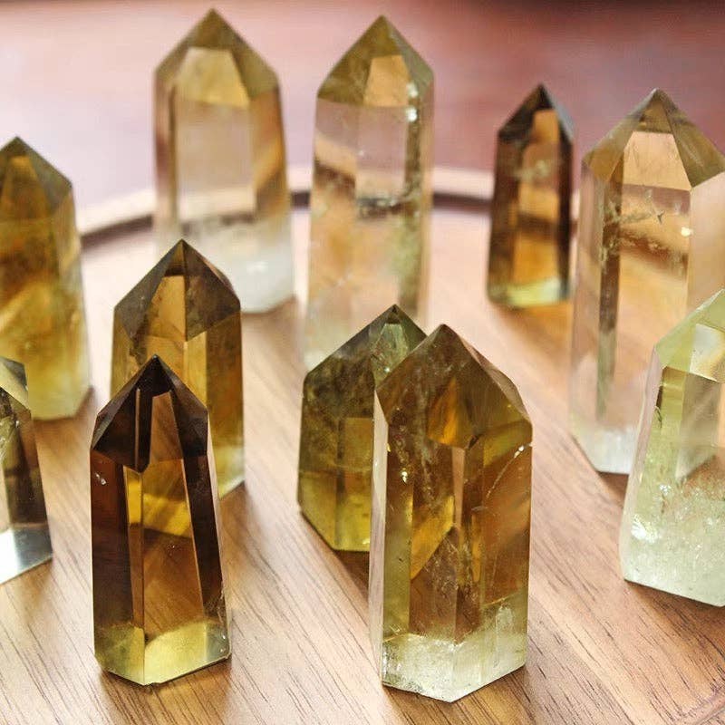 Rare AAAA Grade Natural Brazilian Citrine Tower | Manifestation & Wealth Stone