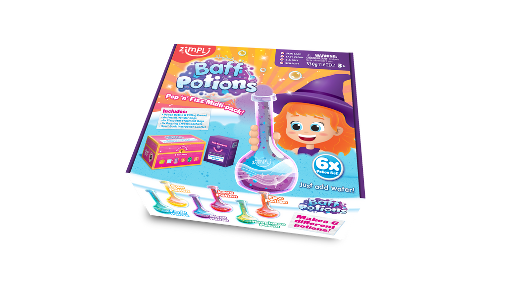 Zimpli Baff Potions - Pop'n'Fizz Multipack - 21 Mystical Mix
