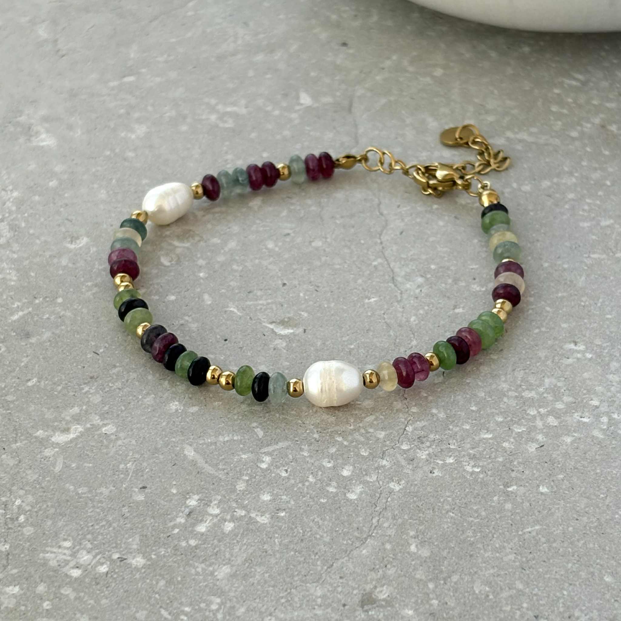 Tarnish Resistant Multi-colour Beaded Bracelet