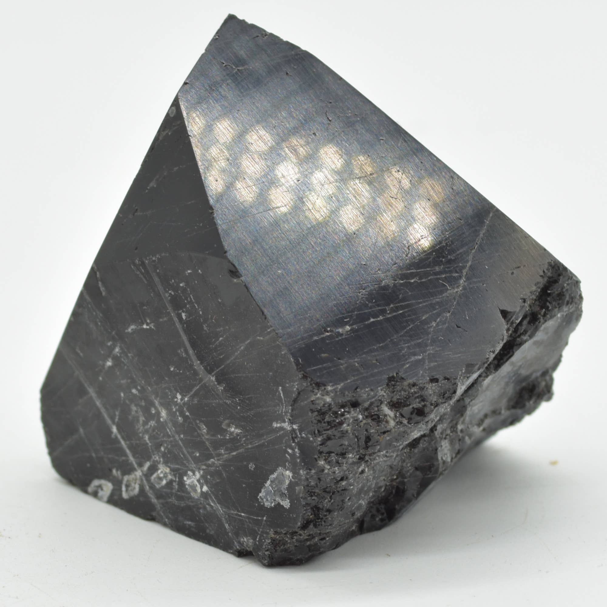 Polished Black Tourmaline Crystal Freeform Point - 182 G #13